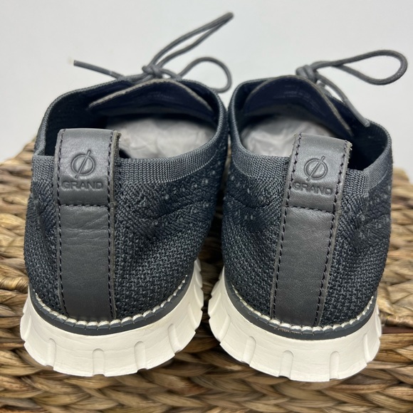 Mens Cole Haan Zerogrand Stitchlite Wingtip Gray - Knit Oxford Shoes - Picture 2 of 6